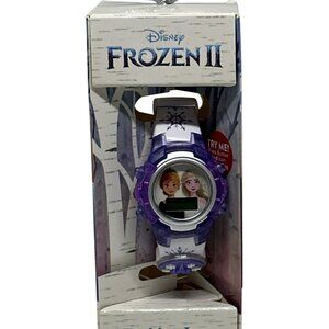 NWF Disney Frozen II LCD Kids Watch – Flashing Icon Elsa Anna ( Needs Battery )
